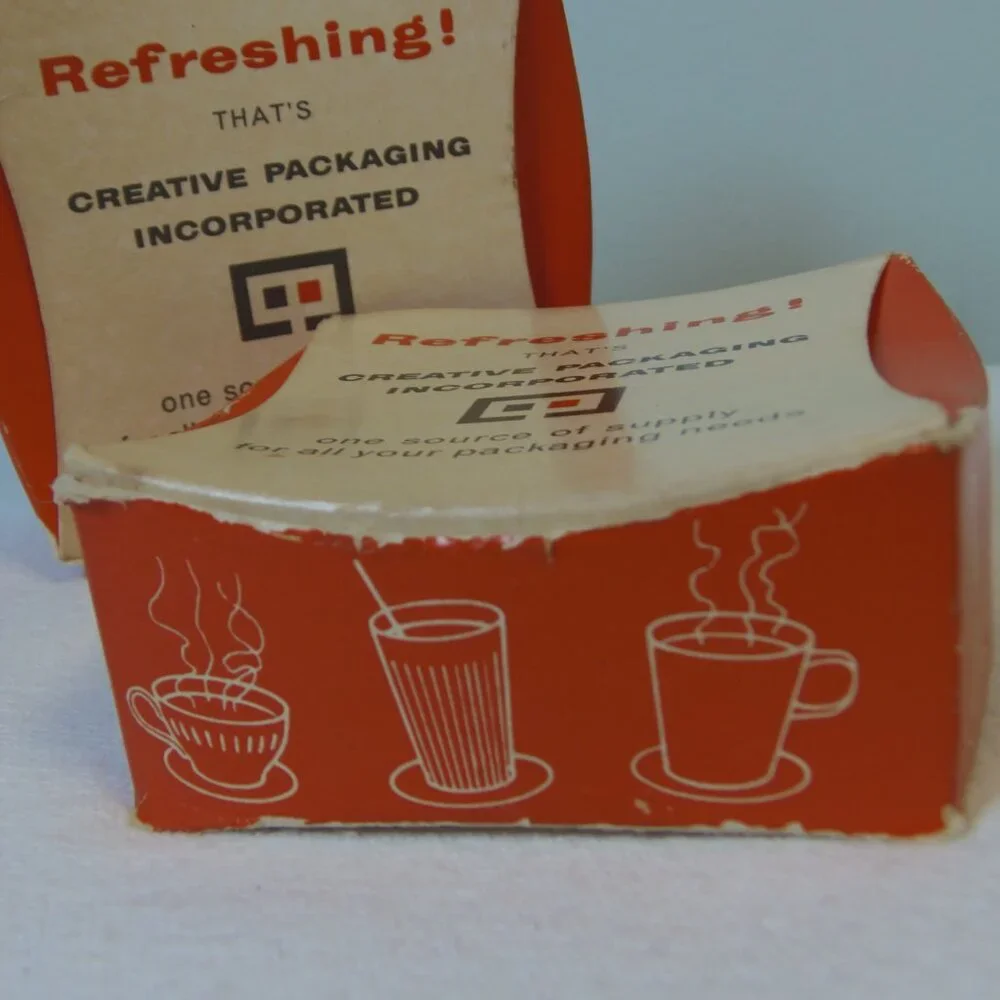VTG Creative Packaging Inc. Promotional Gifts 50s Paperboard‎ Coasters 2 Boxes